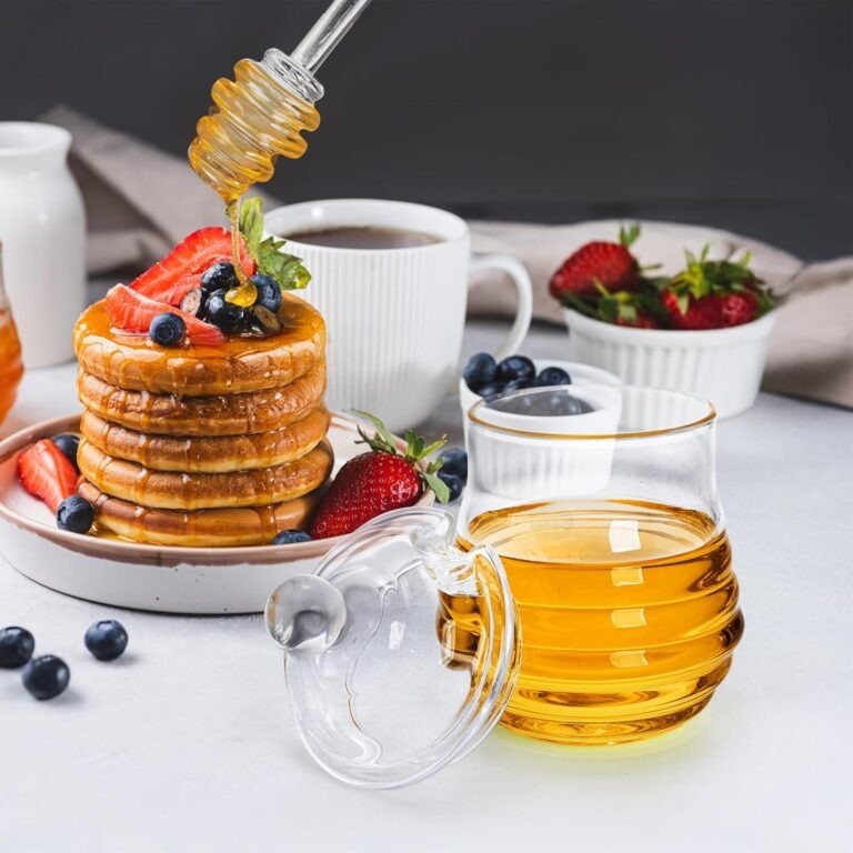 Clear Glass Honeycomb Storage Jar Container - Image 5