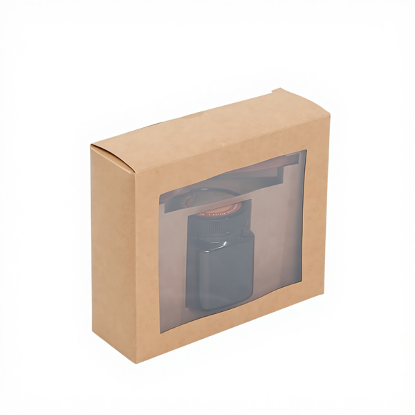 Brown Kraft Gift Box for Honey Glass Jar - Image 2