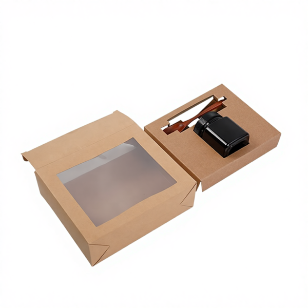 Brown Kraft Gift Box for Honey Glass Jar - Image 3