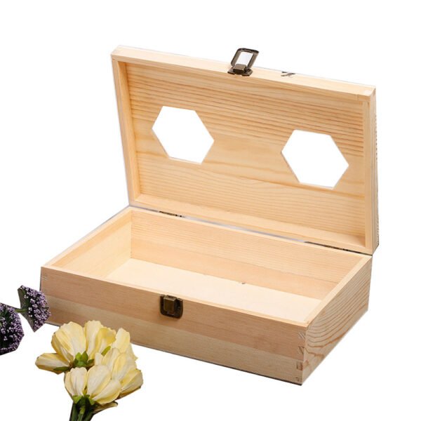 Natural Wood Honey Bottle Gift Box - Image 4