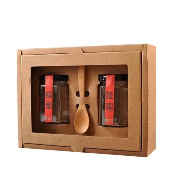 Honey Jar Gift Box Set with Corrugated Packaging - Image 5