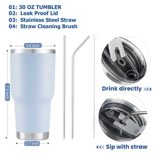 4-Piece Gift Set Tumbler Mug, Sleep Mask, Rechargeable Toothbrush - Image 4
