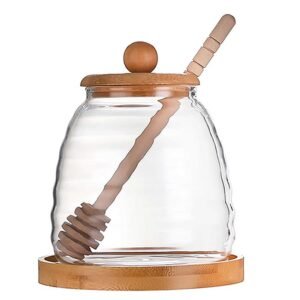 glass-beehive-honey-pot-with-bamboo-lid-and-wooden-dipper